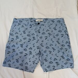 Jos. A. Bank Light Blue Linen-Blend Shorts